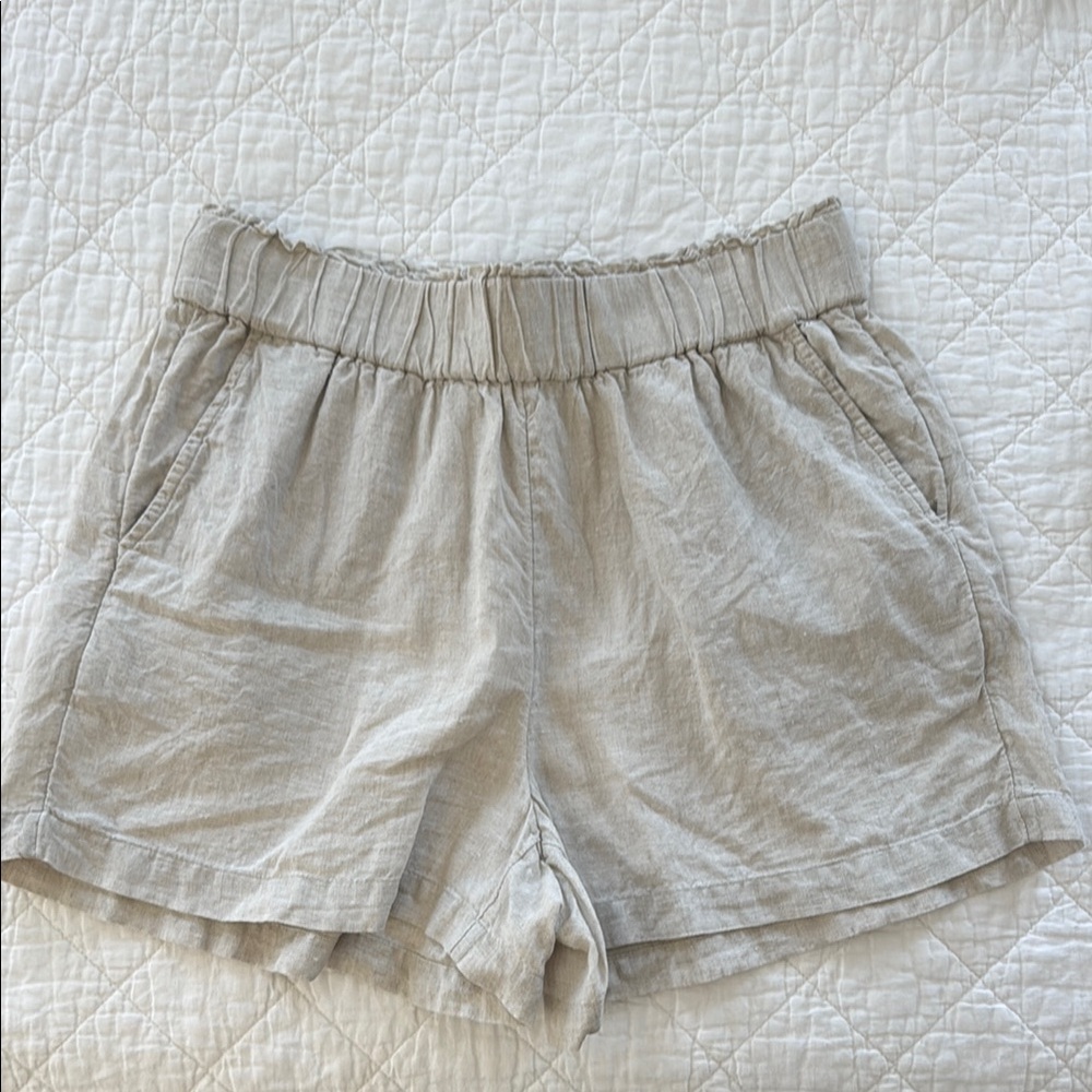 J CREW LINEN SHORTS M
